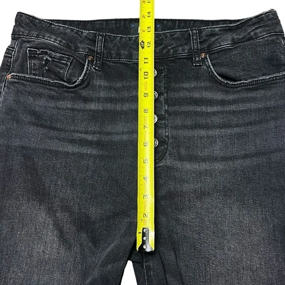 Paige Stella Womens Jeans Black Straight Basic Casual Denim Pants Size 32 - Picture 8 of 9